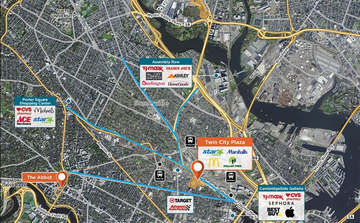 Pictures of Retail property located at 14-22 McGrath Hwy, Somerville, MA 02143 for lease - image #1