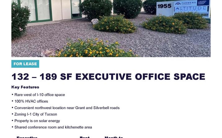 Pictures of Office property located at 1955 W. Grant Road, Tucson, AZ 85745 for lease - image #1