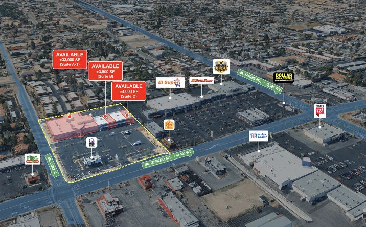 Pictures of Retail property located at 2555 E Tropicana Ave, Las Vegas, NV 89121 for lease - image #1