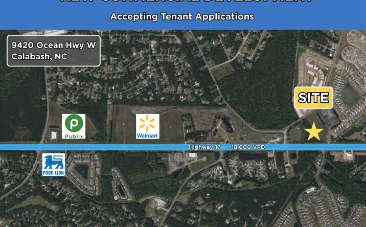 Pictures of Retail, Office, Restaurant property located at 9420 Ocean Hwy W, Calabash, NC 28467 for lease - image #1