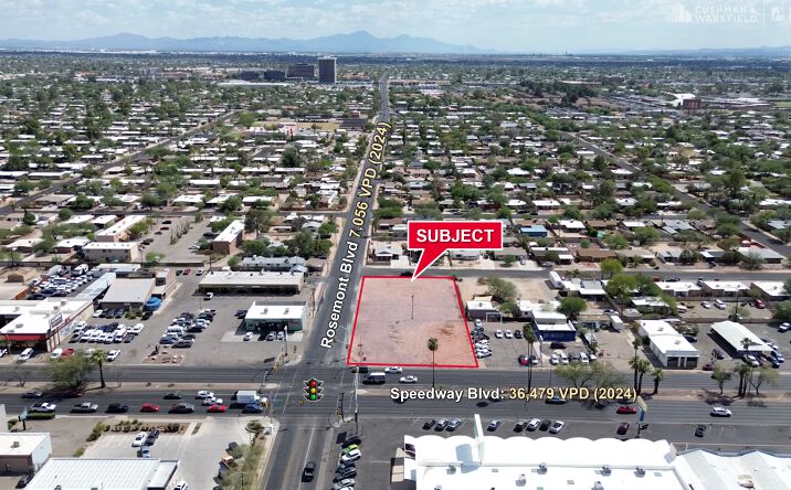 Pictures of Land property located at 5050 & 5056 E. Speedway Blvd., Tucson, AZ 85712 for lease - image #1