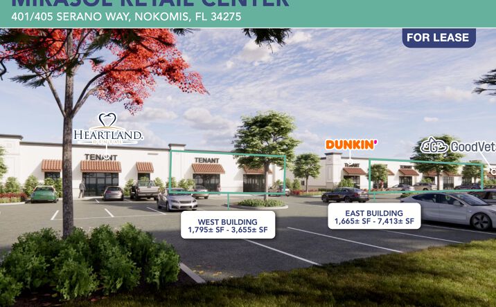 Pictures of Retail, Office property located at 405 Serano Way, Nokomis, FL 34275 for lease - image #1