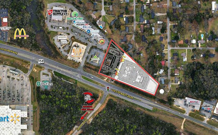 Pictures of Retail, Office, Land, Restaurant property located at 830 Industrial Pkwy, Saraland, AL 36571 for lease - image #1