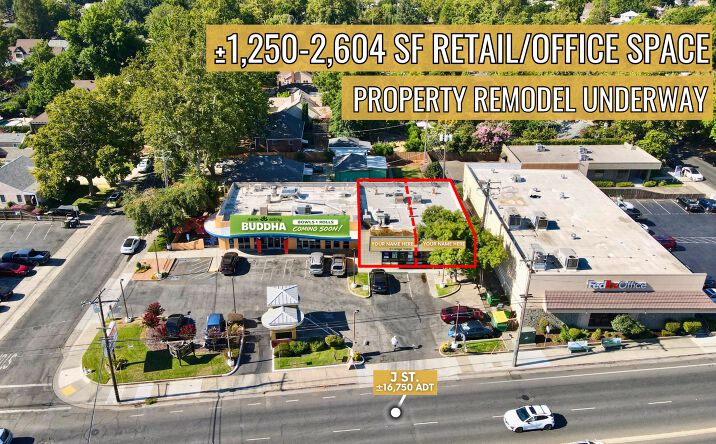 Pictures of Retail, Office property located at 5640 J St, Sacramento, CA 95819 for lease - image #1