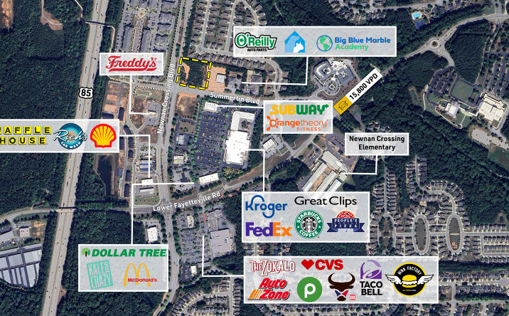 Pictures of Retail, Land, Restaurant property located at Newnan Xing Blvd E, Newnan, GA 30265 for lease - image #1