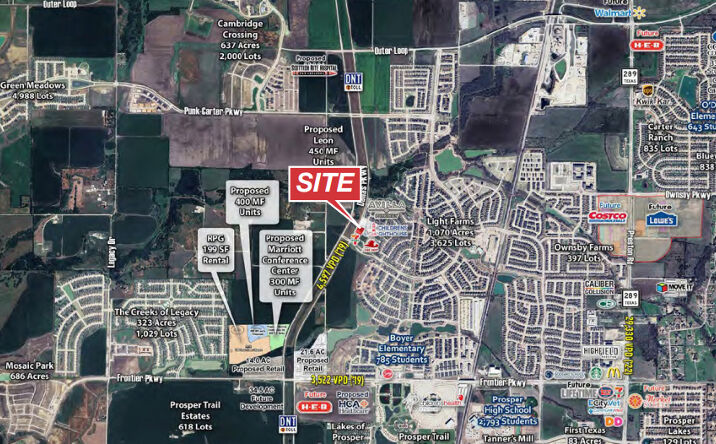 Pictures of Retail property located at NEQ Light Farms Way & N. Dallas Pkwy., Celina, TX 75009 for lease - image #1