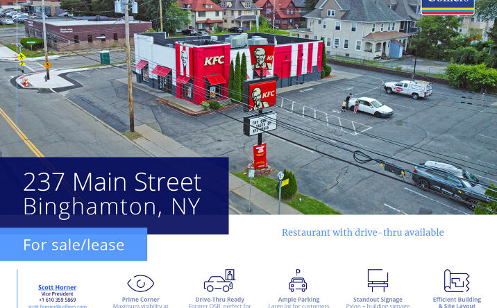 Pictures of Retail property located at 237 Main St, Johnson City, NY 13790 for lease - image #1