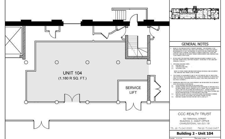 Pictures of Office, Industrial property located at 50 Terminal St, Boston, MA 02129 for lease - image #1