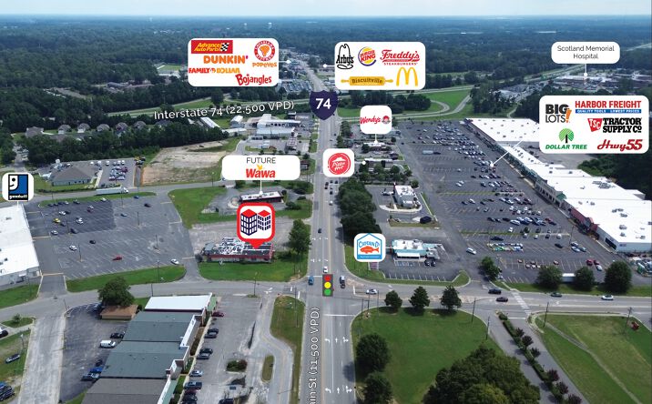 Pictures of Land property located at 1681 S Main St, Laurinburg, NC 28352 for lease - image #1