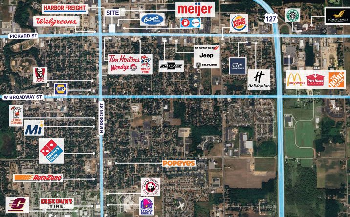 Pictures of Retail, Land, Restaurant property located at 911 E Pickard St, Mount Pleasant, MI 48858 for lease - image #1