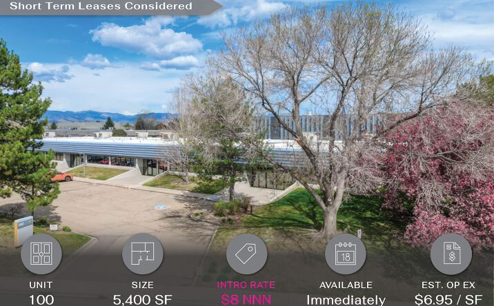 Pictures of Office property located at 1860 Lefthand Cir, Longmont, CO 80501 for lease - image #1