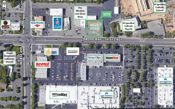 Pictures of Land property located at 3145 Arden Wy, Sacramento, CA 95825 for lease - image #1