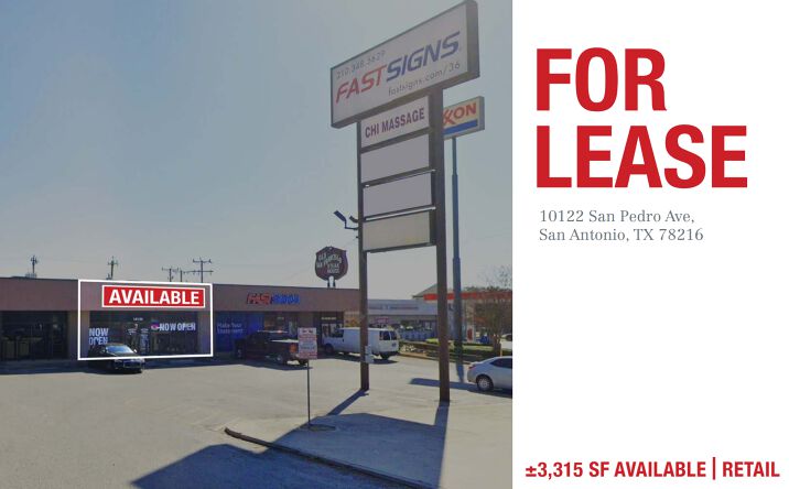 Pictures of Retail property located at 10122 San Pedro Ave, San Antonio, TX 78216 for lease - image #1