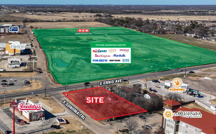 Pictures of Land property located at 1305 E Ennis Ave, Ennis, TX 75119 for lease - image #1