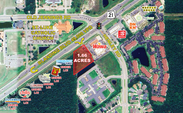 Pictures of Retail, Land, Restaurant property located at 1563 Blanding Blvd, Middleburg, FL 32068 for lease - image #1