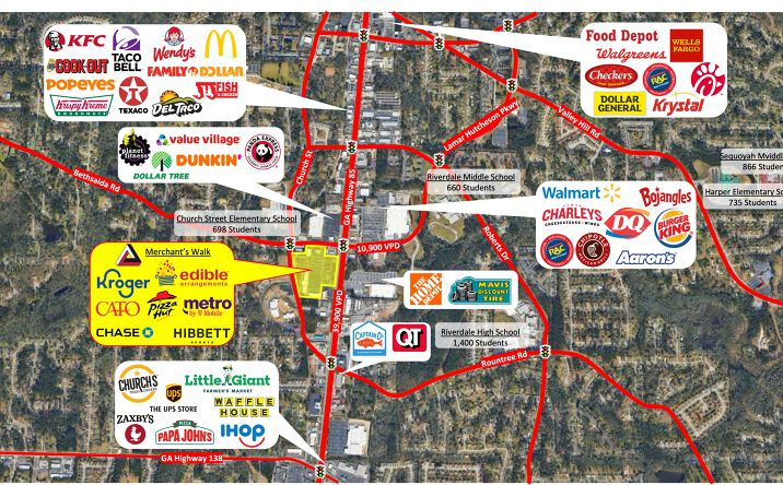 Pictures of Retail property located at 7125 GA-85, Riverdale, GA 30274 for lease - image #1