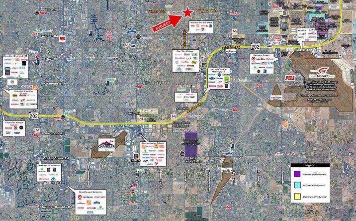 Pictures of Retail property located at SEC of Williams Field Road & SanTan Village Pkwy, Gilbert, AZ 85295 for lease - image #1