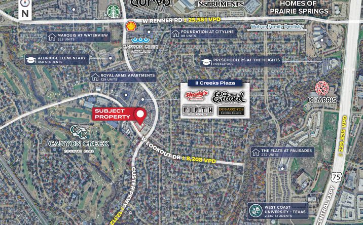 Pictures of Retail property located at 508 W Lookout Dr, Richardson, TX 75080 for lease - image #1