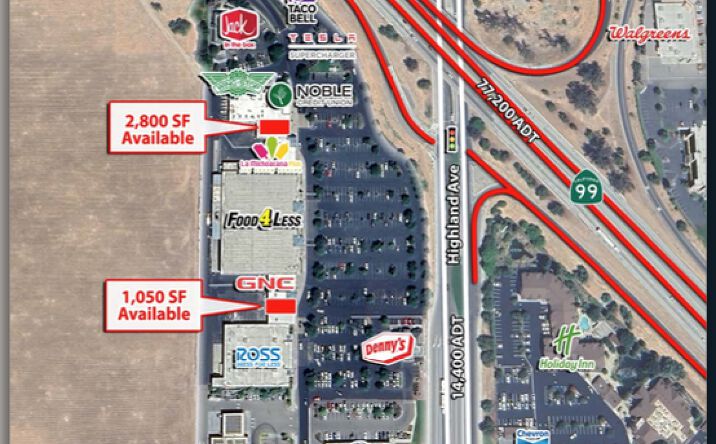 Pictures of Retail, Restaurant property located at 2851 Highland Ave, Selma, CA 93662 for lease - image #1