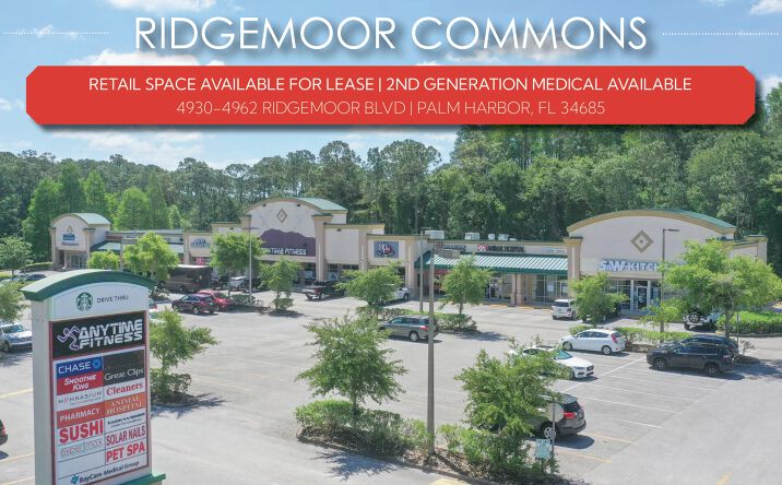 Pictures of Retail property located at 4930 Ridgemoor Blvd, Palm Harbor, FL 34685 for lease - image #1
