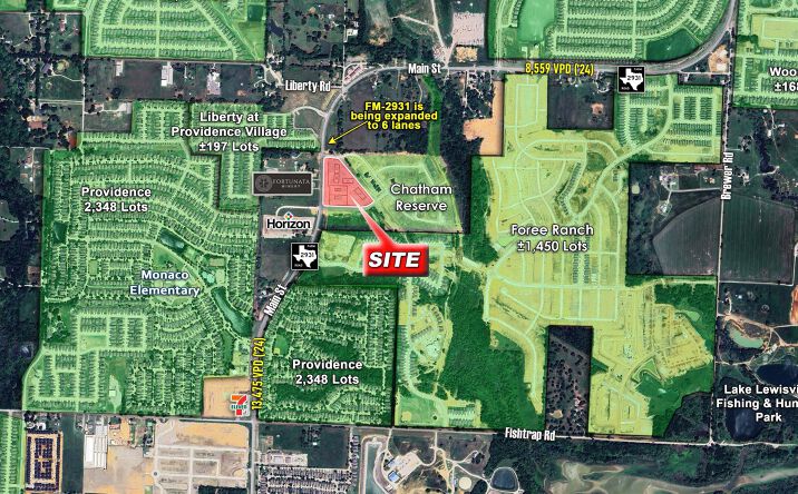Pictures of Retail, Land property located at NEC of FM-2931 & Chatham Rd, Providence Village, TX 76227 for lease - image #1