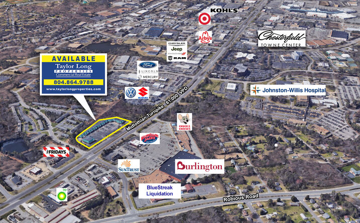 Pictures of Retail, Office property located at 10401 Midlothian Turnpike, Richmond, VA 23236 for lease - image #1