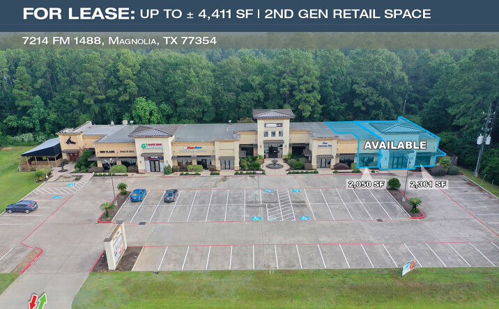 Pictures of Retail, Office, Restaurant property located at 7214 FM 1488, Magnolia, TX 77354 for lease - image #1