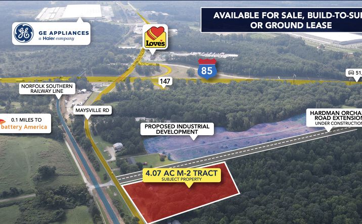 Pictures of Industrial, Land property located at 5427 Maysville Rd, Commerce, GA 30529 for lease - image #1