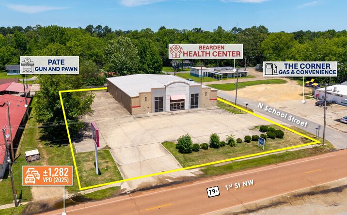 Pictures of Retail, Industrial property located at 145 N School St, Bearden, AR 71720 for lease - image #1