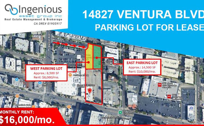 Pictures of Land property located at 14827 Ventura Blvd, Los Angeles, CA 91403 for lease - image #1