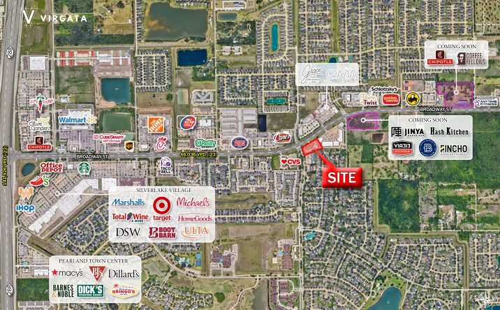 Pictures of Retail, Restaurant property located at 9430 W Broadway St, Pearland, TX 77584 for lease - image #1