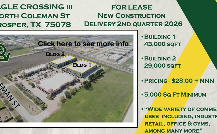 Pictures of Industrial property located at 860 N Coleman St, Prosper, TX 75078 for lease - image #1
