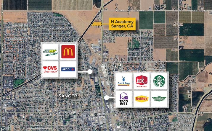 Pictures of Retail, Industrial, Land property located at N Academy Avenue, Sanger, CA 93657 for lease - image #1