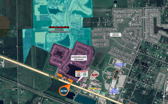 Pictures of Land property located at NWQ of Hwy 6 & Bluewater St., Manvel, TX 77578, Manvel, TX 77578 for lease - image #1