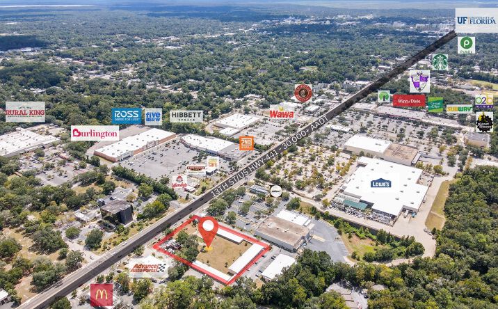 Pictures of Land property located at 2820 NW 13th St, Gainesville, FL 32609 for lease - image #1
