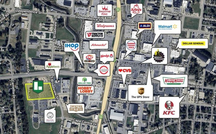 Pictures of Retail property located at 201 S Broadview St, Cape Girardeau, MO 63703 for lease - image #1