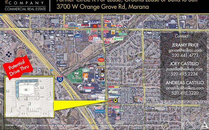Pictures of Retail, Land property located at 3700 W Orange Grove Rd, Marana, AZ 85653 for lease - image #1