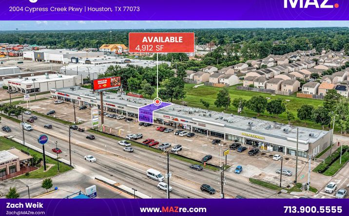 Pictures of Retail property located at 2004 Cypress Creek Pkwy, Houston, TX 77073 for lease - image #1