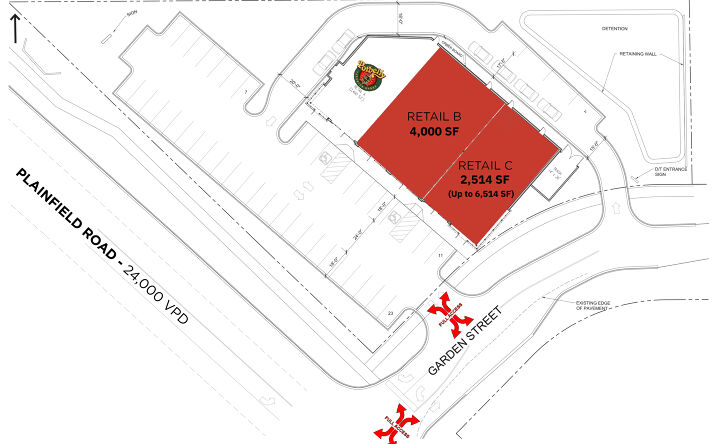 Pictures of Retail property located at 2575 Plainfield Rd, Joliet, IL 60435 for lease - image #1