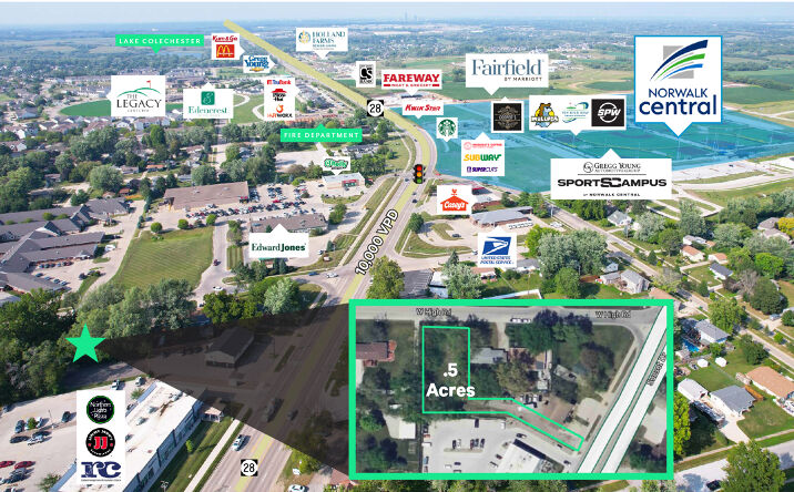 Pictures of Land property located at 1409 Sunset Dr, Norwalk, IA 50211 for lease - image #1