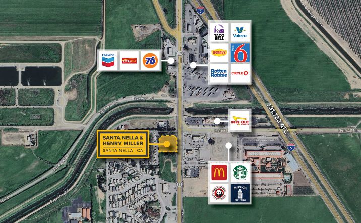 Pictures of Retail, Land property located at SWC Santa Nella Blvd & Henry Miller Ave, Santa Nella, CA 95322 for lease - image #1