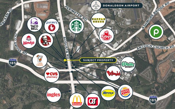 Pictures of Land property located at Augusta Road & Sterling Grove Rd, Powdersville, SC 29673 for lease - image #1