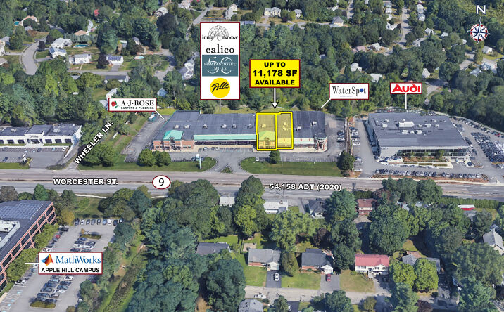 Pictures of Retail property located at 575 Worcester St, Natick, MA 01760 for lease - image #1