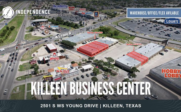 Pictures of Office, Industrial property located at 2501 S W S Young Dr, Killeen, TX 76541 for lease - image #1