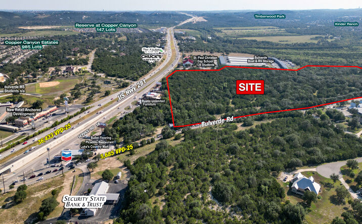 Pictures of Land property located at 281 & FM 1863 San Antonio, TX 78163, Bulverde, TX 78163 for lease - image #1