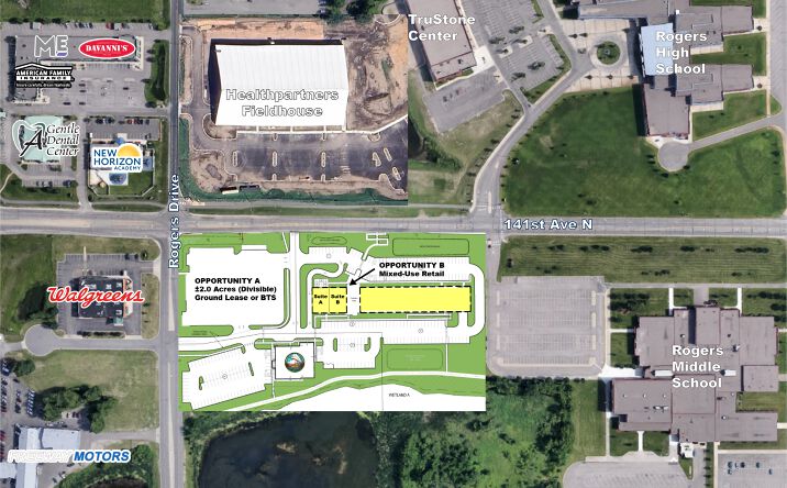 Pictures of Retail property located at SEQ of 141st & Rogers Drive, Rogers, MN 55374 for lease - image #1
