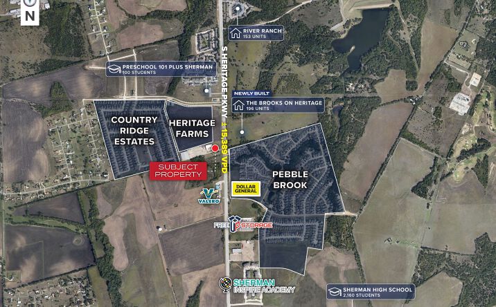 Pictures of Retail property located at 1417 S Heritage Pkwy, Sherman, TX 75092 for lease - image #1