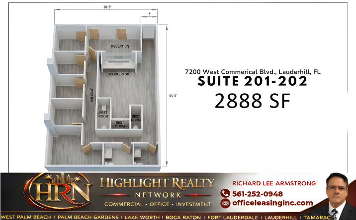 Pictures of Office property located at 7200 W Commercial Blvd, Lauderhill, FL 33319 for lease - image #1