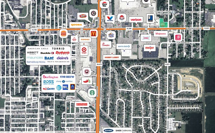 Pictures of Retail, Restaurant property located at 935 S Goyer Rd, Kokomo, IN 46901 for lease - image #1
