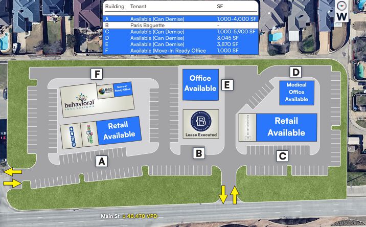 Pictures of Retail, Office property located at 5101 Main St, The Colony, TX 75056 for lease - image #1